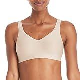 Hanes Women's Comfort Evolution Bra, Nude, Medium, 90% Polyester, 10% Spandex