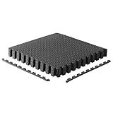 CAP Barbell CAP Puzzle Exercise Mat 24' x 24' x 1/2', 6 pieces