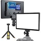RALENO LED Video Light, Camera Light for Pictures Video Recording with 4000mAh Battery Support Type-C USB Power Supply, CRI>95 3200K-5600K Photo Lights for Outdoor Photography Live Streaming Zoom Call