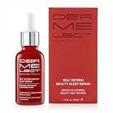 Dermelect Cosmeceuticals Self-Esteem Beauty Sleep Serum – Exfoliating Nighttime Treatment with Glycolic Acid, Salicylic Acid & Vitamin C – Enhances Skin Radiance & Smooths Texture – 1 oz