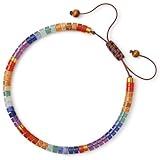 ONERVA Crystal Stone Chakra Bracelets For Women - 7 Healing Crystals & Stones | Spiritual Jewelry for Calm Meditation I Energy Balance & Positivity
