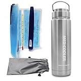 Insulin Cooler Travel Case- Insulated Medicine Travel Cooler Thermos, TSA Medication Cooler Bottle for Diabetics with Cold Pack