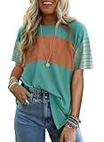 Dokotoo Summer Tops 2025 Fashion Trendy Oversized Tshirts Shirts for Women Plus Size Tops Spring Outfits Tunic Blouses Women Dressy Casual Cute Tops Business Women's T-Shirts Ladies Clothing