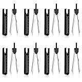 8 Pack ECG Calipers for Nurses, Metal ECG Caliper with Ruler, Electrocardiogram Divider for Nursing，Electrocardiographs Measuring Tool for Doctors, Gift for Nurses, Medical Student - Black