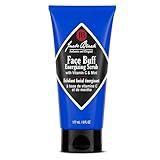 Jack Black Face Buff Energizing Scrub, 6 Fl Oz – Vitamin C & Mint – Deep Cleaning Pre-Shave Cleanser, Men’s Facial Scrub, Remove Oil, Dirt & Dead Skin, Men’s Cleanser, Hydrating Skincare