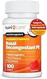 NUVICARE Max Strength PE Phenylephrine HCl 10mg Non Drowsy Nasal Decongestant - Allergy Sinus Congestion Relief Compare to Sudafed PE Decongestant Tablets - Sinus Decongestants for Adults (100 Count)