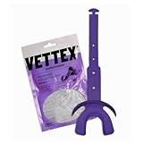 Vettex Double-Guard Adult-Size Mouthguard with Lip Protection, Adjustable Strap & Airflow (10 Mouth Guards, Purple 25P) - High School and College Football & Contact Sports - Safe for Braces