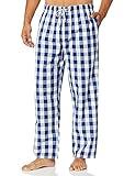 Nautica Men's Soft Woven 100% Cotton Elastic Waistband Sleep Pajama Pant, Blue Depths, X-Large