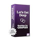 Let's Get Deep by Relatable, A Question Card Game for Couples, Great for Date Night Ideas, Couples Gifts, Wedding Gifts, and Long Distance Relationship Gifts, Includes 300 Cards to Build Up Intimacy