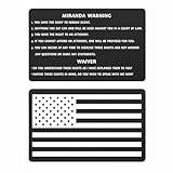 ABNTY Metal Miranda Rights Card – Legal Rights Reminder for Law Enforcement, Attorneys, and Legal Education Tools