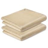 2 Pack Welding Blanket 4x6 ft - Heavy Duty Fiberglass Heat Resistant Fabric, 1022 °F Fire Resistant Blankets, High Temp Insulation Blanket for Industrial, Smoker, Camping, Grill