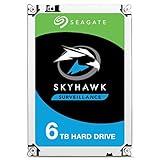 Seagate Skyhawk 6TB Surveillance Internal Hard Drive HDD – 3.5 Inch SATA 6Gb/s 256MB Cache for DVR NVR Security Camera System with Drive Health Management (ST6000VX0023)