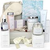 Jasmyn & Greene Luxury Spa Gift Basket for Women - 10 Relaxing Spa Birthday Gifts for Women with Lavender. Bridal Shower Gifts for Woman with Self Care Kit. Get Well Soon Package for Mother Sister.