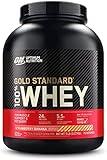 Optimum Nutrition Gold Standard 100% Whey Protein Powder, Strawberry Banana, 5 Pound (Packaging May Vary)