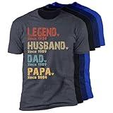 GODMERCH Custom Legend Husband Dad Grandpa Years Est Shirt, Personalized Nickname Papa Daddy Shirt Fathers Day Men Gifts, Style 10
