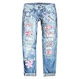 Muyise Plus Size Bell Bottoms Cargo Pants Women's Trending Clothes 2023 Plus Size Kimonos Fashion Fun Pants Womens Capris White Skinny Jeans (05-Blue, Small)