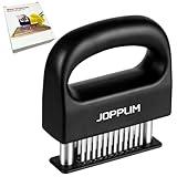 Jopplim Meat Tenderizer, With 48 Stainless Steel Ultra Sharp Needle Blades, Meat Poultry Tenderizer, for Tenderizing Beef, Pork, Turkey, Fish, Cooking Tool Best for Tenderizing, Marinade, BBQ