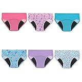 Hanes Girls Toddler Potty Trainer Briefs, 6-pack Underwear, Assorted, 2-3 US