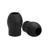 Prestige Medical Soft Premium Push-On Silicone Stethoscope Eartips, Black, Large, 2 Count