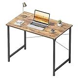 CubiCubi Computer Desk, 32 inch Home Office Small Desk, Modern Simple Style PC Table for Home, Office, Study, Writing, Vintage Brown