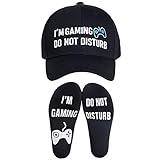 Funny Gamer Gifts,Socks Baseball Cap, Fathers Gifts for Men Dad Husband Teen Boys Teenagers Him