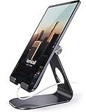 Tablet Stand Adjustable, Lamicall Tablet Stand : Desktop Stand Holder Dock Compatible with Tablet Such as iPad 2018 Pro 9.7, 10.5, Air Mini 4 3 2, Kindle, Nexus, Accessories, E-Reader (4-13'')- Black