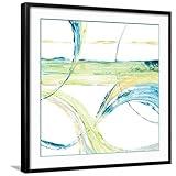 ART.COM Wall Art Print Carousel II on Black Frame by Michael Brey, 29" x 29"