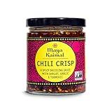 Maya Kaimal Chili Crisp, Medium Heat - Indian Tarka-Style Oil with Fried Garlic, Shallots & Chili Flakes - Pan-Asian Condiment for Noodles, Rice, Eggs & More - 5.5 oz Jar