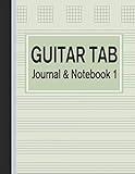 Guitar Tab Journal & Notebook 1: Tablature for Guitar Manuscript Green (Blank Music Paper)