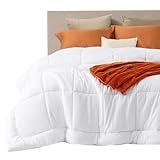 Bedsure Comforter Duvet Insert - Quilted Comforters King Size, All Season Duvet, Down Alternative Bedding, with 8 Tabs, Gifts for Women/Men, White, King 90 x 102 Inches