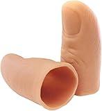2Pcs Magic Thumb Lights, Finger Lights Magic Trick Fingers LED Magic Thumb Prank Toys Light Up Flashing Fingers Tips Appearing Light Prank Stuff Magic Kits and Accessories Novelty and Gag Toys