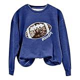 Nantdog Outfit For Women Women's Casual Everyday Rugby Hoodie Trendy Tops for Women 2024 (E-Blue, L)