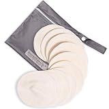 Kindred Bravely Organic Reusable Nursing Pads, Washable, for Breastfeeding & Leaking with Carry Bag, 10 Pack (Twilight)