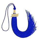 2025 Tassel Academic Graduation Blue With Year Gold Charm for Ceremony