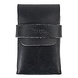 Hide & Drink, Classic Case for Playing Cards (Not Included) Secure Storage, Playing Deck Holder, Travel Accessory, Full Grain Leather, Handmade, Charcoal Black