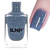 ILNP Rainy Days - Denim Blue Flakie Shimmer Nail Polish
