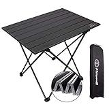 MSSOHKAN Camping Table Folding Portable Camp Side Table Aluminum Lightweight Carry Bag Beach Outdoor Hiking Picnics BBQ Cooking Dining Kitchen