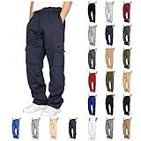Deals of The Day Clearance Men's Sweatpants with Pockets - Tactical Waterproof Cargo Gym Pants