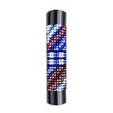 VPABES Barber Shop Pole Red White Blue Stripes Rotating LED Light Waterproof Save Energy Wall Lamp Salon Shop Sign