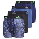 adidas Boys' Performance, Kids Underwear, Athletic Fit Microfiber Boxer Briefs, Galaxy Camo Black-Dark Blue/Dark Blue/Black, X-Large