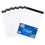 Mintra Office Legal Pads - ((BASIC WHITE 6pk, 8.5in x 11in, NARROW RULED))