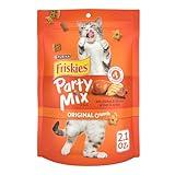 Purina Friskies Cat Treats, Party Mix Original Crunch - (Pack of 10) 2.1 oz. Pouches