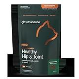 VetriScience Extra Strength Healthy Hip & Joint Chews, GlycoFlex Glucosamine and Green-Lipped Mussel Joint Support Supplement for Cats, Promote Mobility and Soothe Joint Discomfort, Chicken, 60 Count