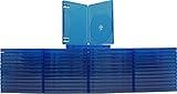 Square Deal Recordings & Supplies (5) Blue Game Cases - Compatible With Playstation 4 - 1 Disc Capacity - 14mm - #VGBR14PS4BL