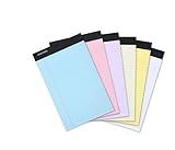 1 Pack 50 Sheets Random Color Pads Note Pads,5 x 8 Inch Lined Writing Pads,Per Writing Pad,Letter and Legal Ruled Pads,Notebooks and Writing Pads,Office stationery (Pink,Yellow,Blue,Purple)