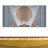 VictoryStore 3x6 Feet Basketball Tournament Bracket Giant Basketball Bracket, Corrugated Plastic, Waterproof, American-Made