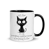 Funny Gifts for Emergency Medicine Doctor Mug - Black Color Accent - Sarcastic Humor Birthday Christmas for Coworker Trauma Doctor Employee ER Doctor Manager - 11oz Coffee Cup