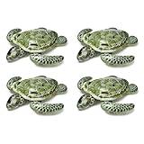 Intex Realistic Sea Turtle Inflatable Ride On Pool Float with Heavy Duty Handles for Pool Rafts and Inflatable Ride Ons (4 Pack)