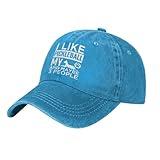 PLKIESMNJUA Pickleball Lover I Like Pickleball My Dog and Maybe 3 People Baseball Cap Cotton Cowboy Hat Fashionable for Man Woman Adjustable Gray
