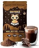 Remy Kids Protein Sleep Aid Supplements, Melatonin-Free Formula, Lactium®, L Theanine, VIT D, B6, Calcium & Herbal Extracts Sleep Aid for Kids, Balanced Nutritional Drink, Non GMO & Preservatives